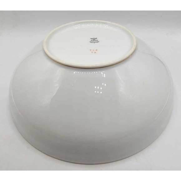 Vintage KPM Krister Germany 9 3/4" Serving Bowl. Gold Rose Design - Picture 4 of 7